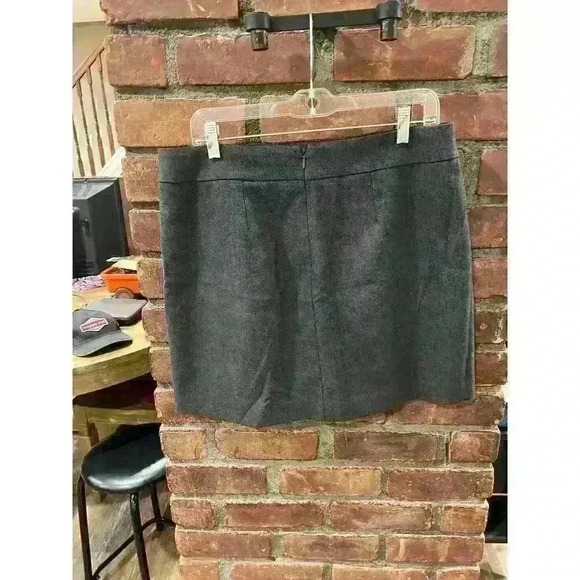 Grey Preppy Skirt Ann Taylor The Loft - Picture 2 of 3